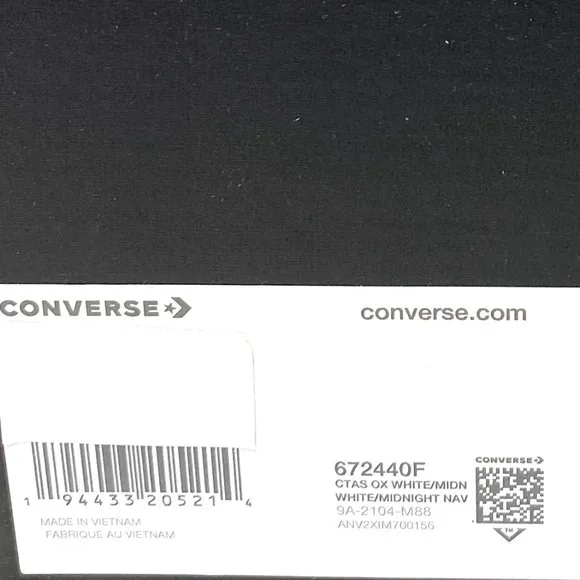 Converse Women's 672440F CTAS OX White Camping Themed Print Low Canvas Sneakers - Picture 9 of 10